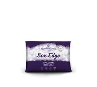 Slumberdown 2 Pack Box Edge Firm Support Pillows In White White