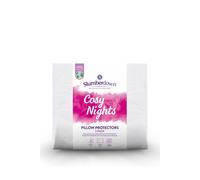 Slumberdown 2 Pack Cosy Nights Pillow Protectors In White White
