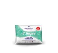 Slumberdown Pregnancy V Shaped Pillows with Pillowcase 2 Pack - Orthopedic Support for Maternity, Reading & Sitting Up in Bed | UK-Made, Non-Allergenic Cover & Washable (84 x 35cm)