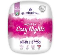 Slumberdown 3-in-1 All Seasons 15 Tog Double Duvet & 2 Pillows - 4.5 + 10.5 Tog Combi Double Quilt for All-Year Round Comfort | UK-Made, Soft Touch, Non-Allergenic, Washable (200 x 200cm)