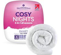 Slumberdown Cosy Nights 15 Tog Double Duvet - UK Made All Seasons Combi Double Quilt (4.5 +10.5 Tog) for All Year Round Comfort - Soft Touch Cover, Non-Allergenic & Machine Washable (200 x 220cm)
