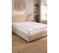 Slumberdown 4 Inch Extra Deep Mattress Topper Plush Soft Comfort & Support Layer In White White