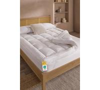 Slumberdown 10cm Box Quilted Mattress Topper Double Bed - Extra Deep & Breathable Topper with Elasticated Straps | Non-Allergenic, Machine Washable & 2-Year Guarantee (135 x 190cm)