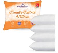 Slumberdown 4 Pack Climate Control Medium Support Pillows in White Slumberdown White