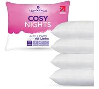 Slumberdown 4 Pack Cosy Nights Firm Support Side Sleeper Pillows In White White