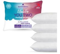 Slumberdown 4 Pack Made For You Two Medium & Firm Support Pillows In White White One Size