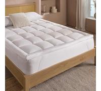 Slumberdown 5cm Deep Mattress Topper Single Bed - Ultra-Soft Box Quilted Breathable Single Bed Topper | 2-Year Guarantee, Elasticated Straps, Non-Allergenic & Washable