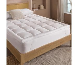 Slumberdown 5cm Deep Super King Mattress Topper - Ultra-Soft Box Quilted Breathable Thick Topper | 2-Year Guarantee, Elasticated Straps, Non-Allergenic & Washable