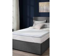 Slumberdown 5cm Gel Memory Foam Mattress Topper in White | Size: Small Double Slumberdown White Small Double
