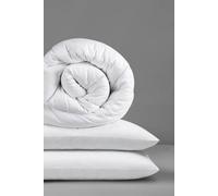 Slumberdown Anti Allergy All Seasons 15 Tog Double Duvet - 4.5 Tog Summer Plus 10.5 Tog All Year Round 3 in 1 Combination Quilt, 2 Pillows - Soft Cover, Machine Washable, Size (200cm x 200cm)