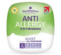 Slumberdown Anti Allergy All Seasons Combi 15 Tog (4.5+10.5 tog) Duvet in White | Size: Single Slumberdown White Single