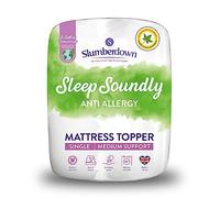 Slumberdown Anti Allergy Mattress Topper Single Bed - Allergy UK Approved Anti Bacterial Bed Topper for Allergy Sufferers | OEKO-TEX Certified, UK-Made, Washable (90 x 190cm)