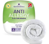 Slumberdown Anti Allergy Single Duvet 15 Tog All Seasons - Allergy UK Approved Combi Quilt (4.5 + 10.5 Tog) for Allergy Sufferers - Made in the UK, Anti Bacterial & Machine Washable (135 x 200cm)
