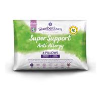 Slumberdown Anti Allergy Super Support Pillows 4 Pack Firm Support Side Sleeper Neck And Shoulder Pain Relief Supportive 48X74Cm