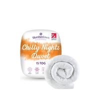 Slumberdown Chilly Nights 15 Tog Winter Duvet In White White King