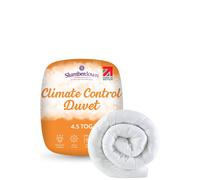 Slumberdown Climate Control 4.5 Tog Summer Duvet In White White