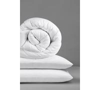 Slumberdown Climate Control 4.5 Tog Summer Duvet With 2 Pillows In White