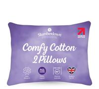 Slumberdown Comfy Cotton Pillow, Firm Support, 2 Pack