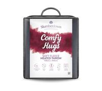 Slumberdown Comfy Heated Throw Blanket (130×160cm) - Snuggly Fleece Electric Electric Blanket with 10-Heat Settings & Timer | Energy Efficient (3p/hr), 2-Year Guarantee, Washable, Navy