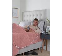 Slumberdown Comfy Hugs Electric Blanket Heated Throw In Baby Pink Baby Pink One Size