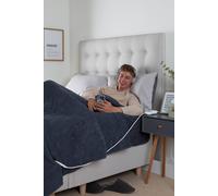 Slumberdown Navy Blue Comfy Hugs Heated Throw