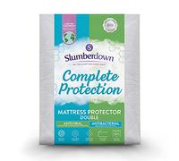 Slumberdown Complete Protection Mattress Protector Double Bed - Antiviral & Antibacterial 30cm Deep Fitted Mattress Cover | Reduces Bacteria, Non-Allergenic, Washable (135 x 190cm)