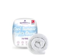 Slumberdown Cool Summer Nights 7.5 Tog Summer Duvet In White White