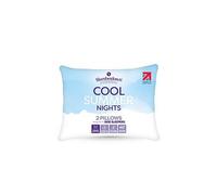 Slumberdown Cool Summer Nights Pack Of 2 Pillows & Firm Support White