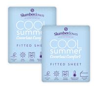 Slumberdown Cool Summer Pcm Fitted Bedsheet 2 Pack