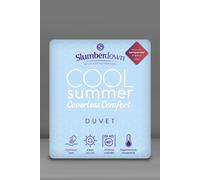 Slumberdown Cool Summer Single Duvet - Cooling Blanket for Hot Sleepers & Night Sweats, Lightweight Thin Coverless Duvet to Keep You Cool - Soft & Breathable, Hypoallergenic, Washable (135 x 200cm)