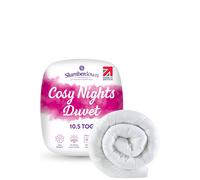 Slumberdown Cosy Nights 10.5 Tog All Year Round Duvet In White White King