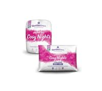 Slumberdown Cosy Nights 10.5 Tog All Year Round Duvet With 2 Pillows In White White