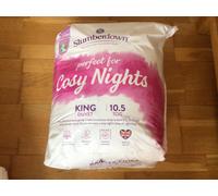 Slumberdown Cosy Nights King Size Duvet 10.5 Tog - UK Made Breathable All-Season King Quilt for Spring, Summer, Autumn & Winter - Soft Touch, Non-Allergenic & Machine Washable (225 x 220cm)