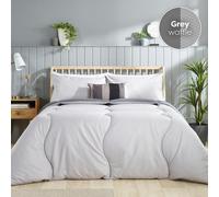 Slumberdown Coverless Comfort Duvet - Grey Embossed Waffle - King - 4.5