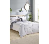 Slumberdown Coverless Duvet Single 4.5 Tog - Lightweight UK Made 2-in-1 Summer Duvet Reversible, Includes Matching Pillowcase, Non-Allergenic & Washable - Perfect Single Quilt for Hot Nights, Grey