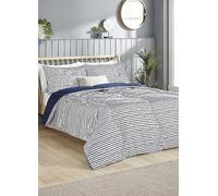 Slumberdown Coverless Comfort Printed Navy Stripe 10.5 Tog Duvet Navy