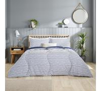 Slumberdown Coverless Comfort Printed Stripe Navy 10.5 Tog Duvet Navy King