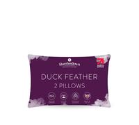 Slumberdown Duck Feather Medium Support Back Sleeper Pillow, Pack of 2