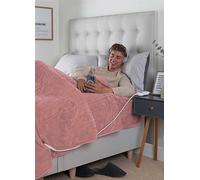 Slumberdown Dusty Pink Comfy Hugs Heated Fleece Throw Pink