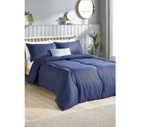 Slumberdown Embossed Herringbone Navy 10.5 Tog Coverless Duvet Navy