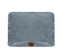 Slumberdown Extra Large Dog Bed Zipped Removable & Washable Microfleece Velour Replacement/spare Cover With Anti Slip Bottom Grey