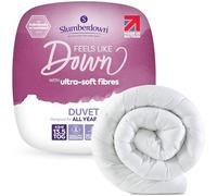 Slumberdown Feels like Down Double Duvet 13.5 Tog for Cold Winter Nights | UK-Made, Warm & Snuggly Microfibre Double Quilt, Non-Allergenic, Machine Washable, 2-Year Guarantee (200 x 200cm)