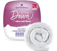 Slumberdown Feels like Down King Size Duvet 13.5 Tog with 2 Bed Pillows | UK-Made, Warm & Snuggly Microfibre King Size Quilt, Non-Allergenic, Machine Washable, 2-Year Guarantee (225 x 220cm)