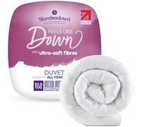 Slumberdown Feels Like Down Single Duvet 10.5 Tog - Ultra Soft All-Year Round Single Quilt for Summer, Autumn & Winter | UK Made, Non-Allergenic & Washable (135 x 200cm)