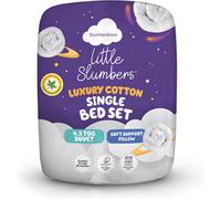 Little Slumbers Anti Allergy 4.5 Tog 100% Cotton Kids Single Bedset Slumberdown White Single
