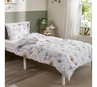 Slumberdown Kids Single Coverless Duvet 4.5 Tog - Animal Print Single Quilt with Matching Pillowcase | UK-Made, Reversible, Non-Allergenic, Washable (135 x 200cm)