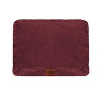 Slumberdown Large Dog Bed Zipped Removable & Washable Microfleece Velour Replacement/spare Cover With Anti Slip Bottom Burgandy