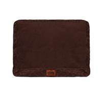 Slumberdown Large Dog Bed Zipped Removable & Washable Microfleece Velour Replacement/spare Cover With Anti Slip Bottom Brown