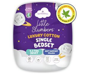 Slumberdown Luxury Cotton 4.5 Tog Kids Bedset - Single