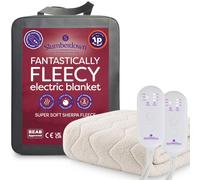Slumberdown Luxury Fleece Electric Blanket Super King Size - Dual Control | Super Soft Heated Blanket with 3 Heat Settings, 12hr Timer, Auto Shut-Off, Machine Washable, 2-Year Guarantee (170 x 160cm)